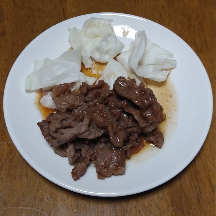 牛肉オイスターソース炒め